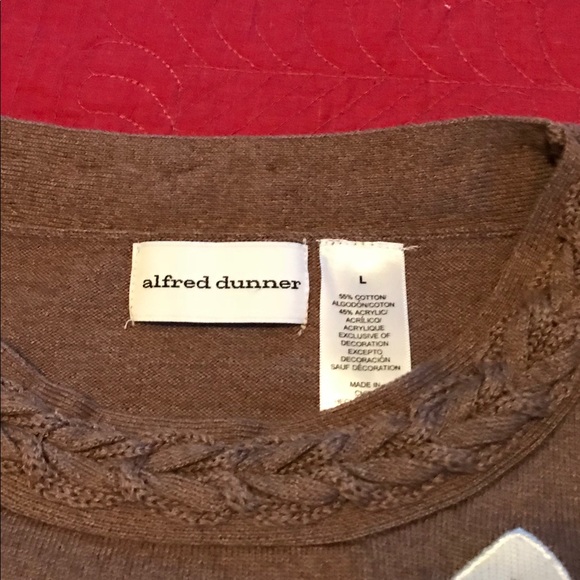 Alfred Dunner Flower Beaded Long Sleeve Sweater - Picture 3 of 8